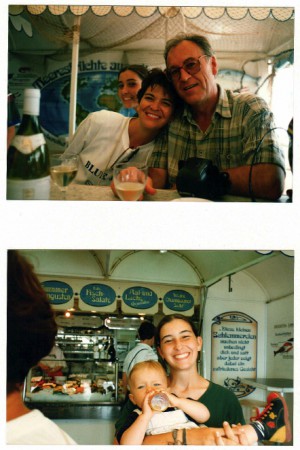 Julia mit Ihren Eltern und Jan E. bei Gosch auf Sylt